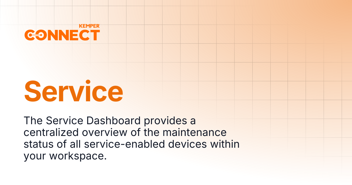 Service | KEMPER Connect Docs